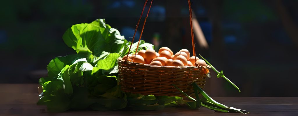 a basket of eggs to help boost sperm count